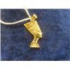 Image 2 : Small Egyptian Head Pendant 14k Gold 3.8gr