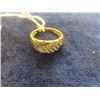 Image 2 : 10k Gold + Diamond Ring Size 8 - 2.78 gr