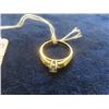 Image 2 : Breath Taking Womens 14k Gold + Diamond Ring Size 6 - 2.72 gr