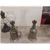 Image 2 : Several Oil Lamps + Chimneys - Mostly Parts
