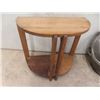 Image 2 : Old Half Round Table, Pair of Rocking Chair Rockers, Large Metal Pot with Lid