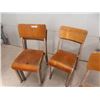 Image 2 : 7 Wood with Metal Frame Stacking Chairs