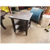 Image 2 : Round Coffee/End Table 20" x 36" & Square 2 Shelf End Table 19" x 19" x 20'