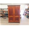 Image 2 : Very Large Mahogany 2 Door Wardrobe 20" x 59" x 89"