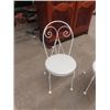 Image 2 : 4 Wrought Iron Upholstered Chairs