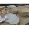 Image 2 : Pyrex , Fire King, Milk Glass, Mixing Bowls, Trays, Cups + Saucer Pairs