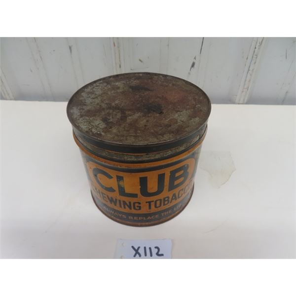 club chewing tobacco tin Tobacco, etc. 3
