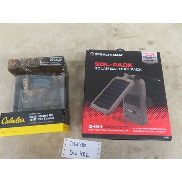 Cabela's Black Infrared HD 18mp Trail Camera Stealth Cam Sol Pack ...