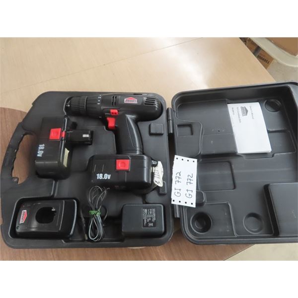 Jobmate 18V Cordless Drill in Case