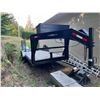 Image 2 : 2007 DOUBLE A TRAILER & CONTRACTING INC GOOSENECK 18' FLAT DECK EQUIPMENT TRAILER.