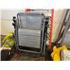 Image 2 : GROUP LOT OF LAWN CHAIRS, 2 MOSTLY FULL PACKS OF MICROFIBRE CLOTHS, EMERGENCY AIR PUMP