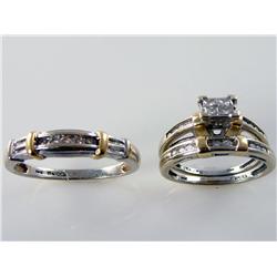 1.00ctw Ladies & Men’s Diamond Band & Wedding Set 14kt Yellow & White Gold Retail Value $7160     In