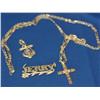 Image 1 : 14k Gold Chain W/3 Pendants    