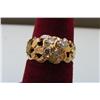 Image 2 : 14k Nugget Diamond Ring    