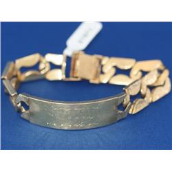 Men's  14K Gold ID Bracelet 74.2gr    