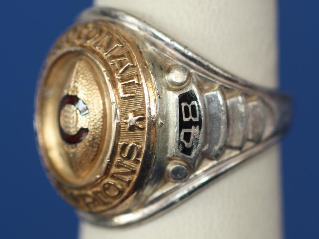 Men's high School Ring 1948 Sterling & Gold