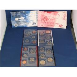 1999 Mint Set W/P & D Quarters    