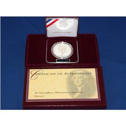1993 Silver Dollar Proof Thomas Jefferson    
