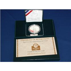 1992 Proof $1 Silver Coin Columbus Quincentenary    