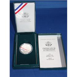 1991 Proof Korean War Silver Dollar    