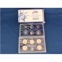 2005 Proof Set Quarters + Coins Times the Money   