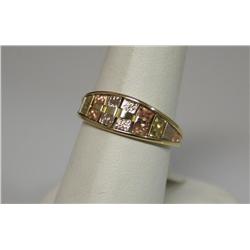 14K Tri-Colored Gold Ring 3.3gr    