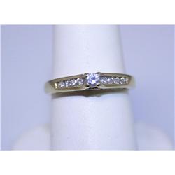 10K Gold & Diamond Fashion Ring 0.23ctw 2.8gr    
