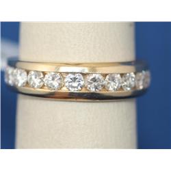 2.1ctw Diamond Anniversary / Wedding Band 14k Gold 4.5gr GIA Gemologist Appraisal Included Appraisal