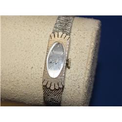 Ladies Bulova 14k White Gold Watch *WORKS* Band is Gold Filled Watch Bezel Approx 8 gr 14K White Gol