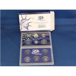 2001 Proof Set - Quarters + Coins    