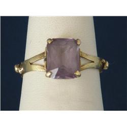 Vintage Brazilian Amethyst Ring Size 7.75   