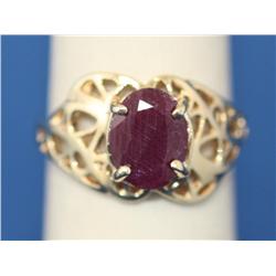 2.00ct Burmese Ruby Ring 14K Gold 14kt Yellow Gold 3.8 Grams     GIA GEMOLOGIST APPRAISAL INCLUDED  