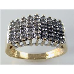 1.00ctw Wide Diamond Cluster Ladies Ring 10kt Yellow Gold 6.4 Grams    GIA GEMOLOGIST APPRAISAL INCL