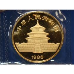 1985 1 Ounce Gold Panda Coin    