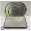 Image 1 : GROUP OF 7 VARIOUS COMMERCIAL ALUMINUM PANS
