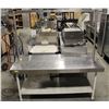 Image 1 : 6' HEAVY DUTY STAINLESS STEEL BUTCHERS TABLE W/