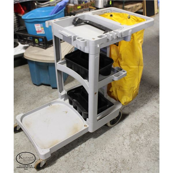 RUBBERMAID CLEANING CART