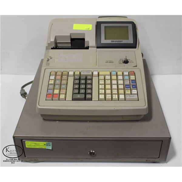 SHARP UP-600 CASH REGISTER W/ DRAWER & KEY