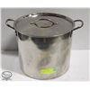 Image 1 : 15 QUART STAINLESS STEEL STOCK POT W/ LID