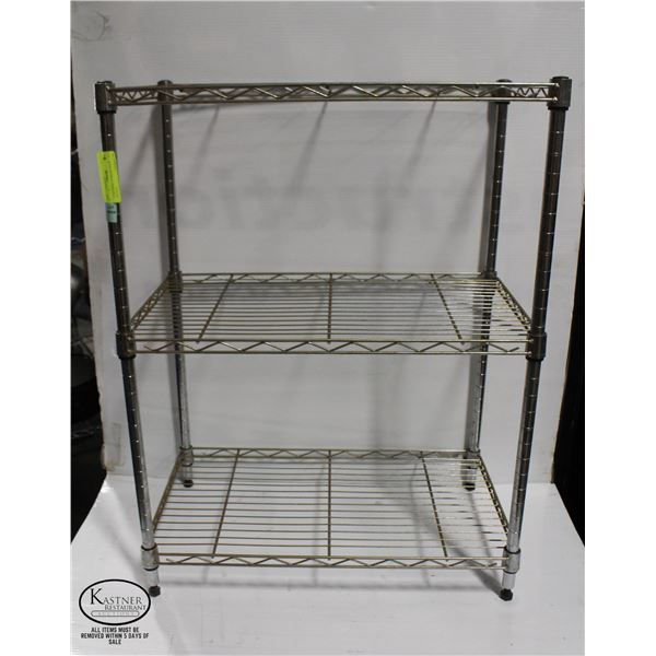 3 TIER WIRE STORAGE RACK - 24  X 14  X 31 