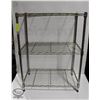 Image 1 : 3 TIER WIRE STORAGE RACK - 24" X 14" X 31"