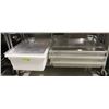 Image 1 : 4 FOOD GRADE 18" X 26" BINS W/ LIDS