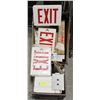 Image 1 : TWO BOXES OF EXIT SIGNS