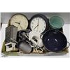 Image 1 : FLAT OF KITCHENWARES INCL: EGG BEATER, DEVILED EGG