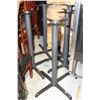 Image 1 : GROUP OF FIVE 36" X 36" BAR HEIGHT WOOD TABLES