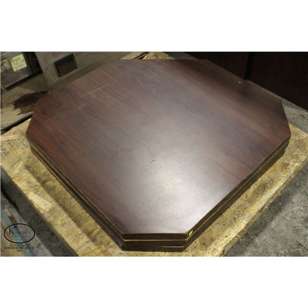 GROUP OF 3 IRREGULAR SHAPED TABLE TOPS