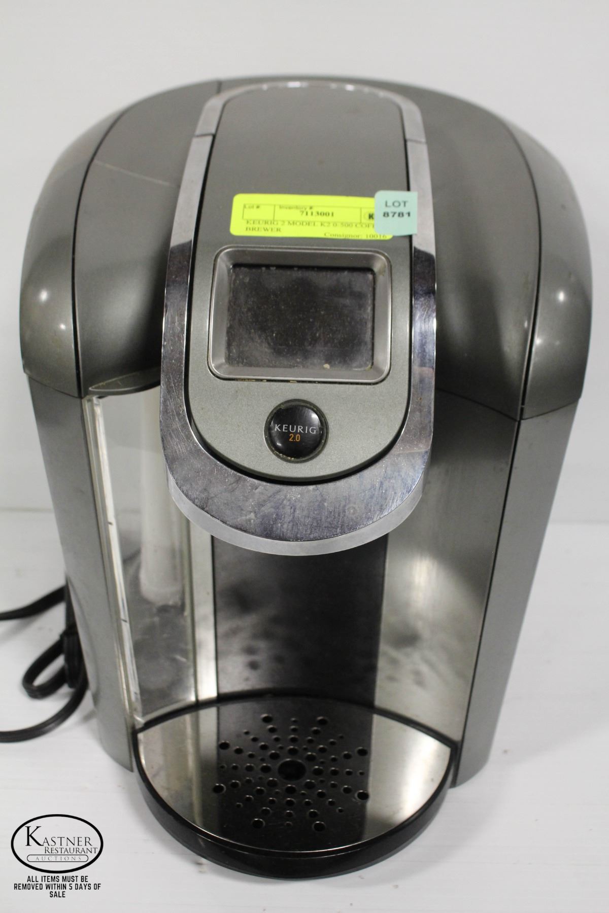 Keurig K2.0-500 OEM Replacement Parts Silver/Platinum Water - Foto 1