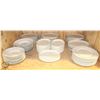 Image 1 : LARGE LOT OF WHITE PLATES VARIOUS SIZES