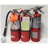 GROUP OF THREE 10LBS FIRE EXTINGUISHERS - CHARGED