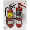 GROUP OF TWO 10LBS FIRE EXTINGUISHERS - CHARGED